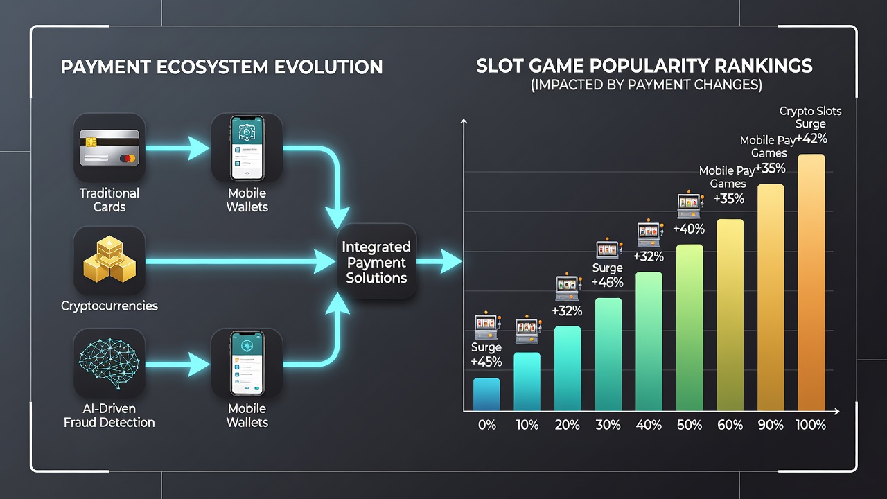 Data visualization showing slot popularity shifts linked to payment method changes