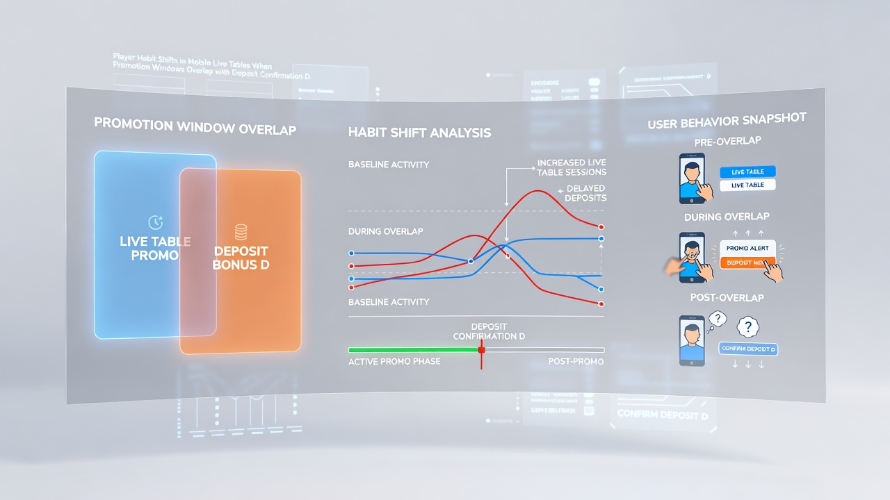 Analytics dashboard displaying player migration patterns between live tables and automated games during deposit processing delays
